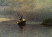 Albert Bierstadt Wreck of the Ancon in Loring Bay, Alaska Spain oil painting artist